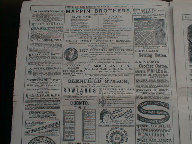 31.『Punch：1873年2月2日号』ヴィクトリアンの英国を伝える週刊新聞（英国 アンティーク シルバー 英吉利物屋）